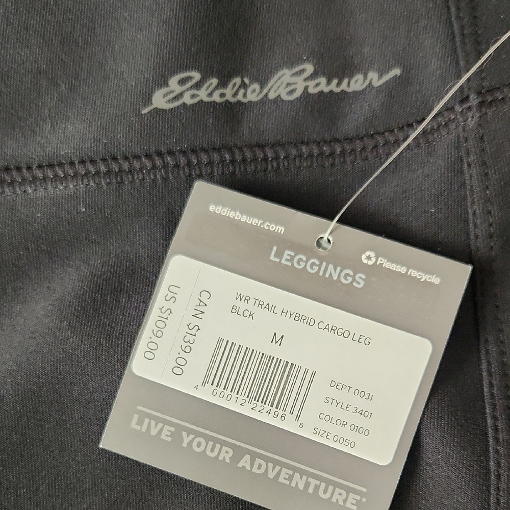 Eddie Bauer WR Trail Hybrid Zip  Cargo Leggings
